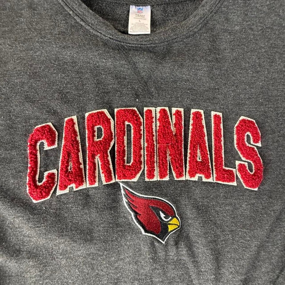 Arizona Cardinals Chenille Patch Crewneck Swearshirr
